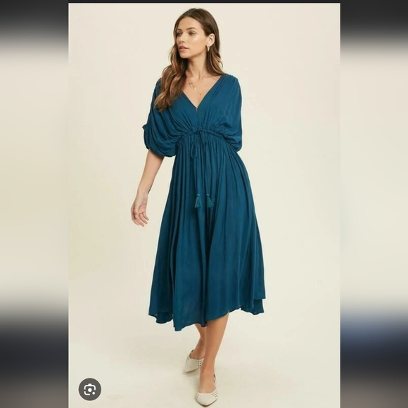 NWT Wish List Elegant Blue Women's Dress_Med - Picture 2 of 7